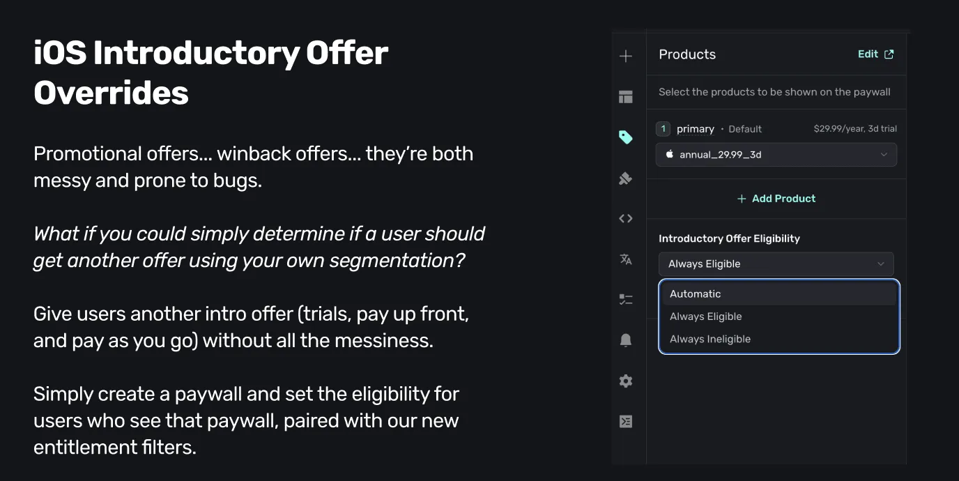 Introductory offer overrides in Superwall